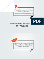 Muhammad Rinaldi A P 0517040021: Tugas Perencanaan Sistem Pencegahan Dan Penanggulangan Kebakaran