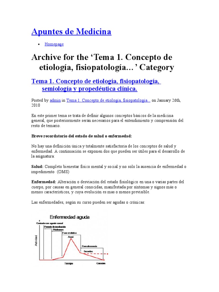 Apuntes de Medicina | PDF | Diagnostico medico | Patología