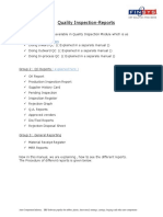 Quality Inspection-Reports: Group 1: Data Updation