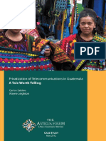 Leighton - Antigua Forum - Case Study On Telecom Privatization in Guatemala PDF