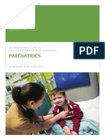 Paediatrics: International Clinical Fellowship Training Programmes