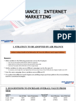 Air France: Internet Marketing: Group 5