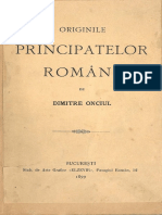 D. Onciul - Originile Principatelor Romane-1899 PDF