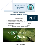 Plan de Muestreo Analitica PDF