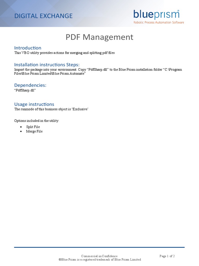 PDF Management - User Guide | PDF