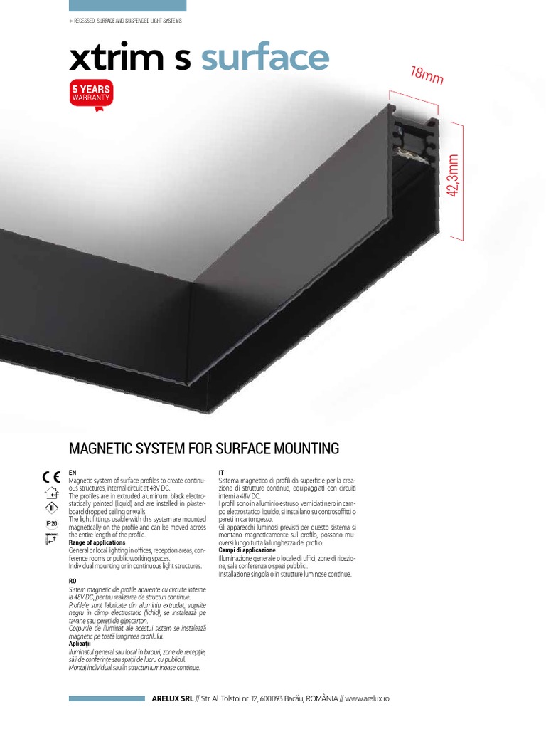 Xtrim S Surface | PDF