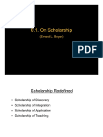 0.1. On Scholarship