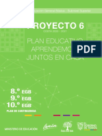 Ecuador, mi mayor riqueza: Plan educativo COVID-19 para Subnivel Superior