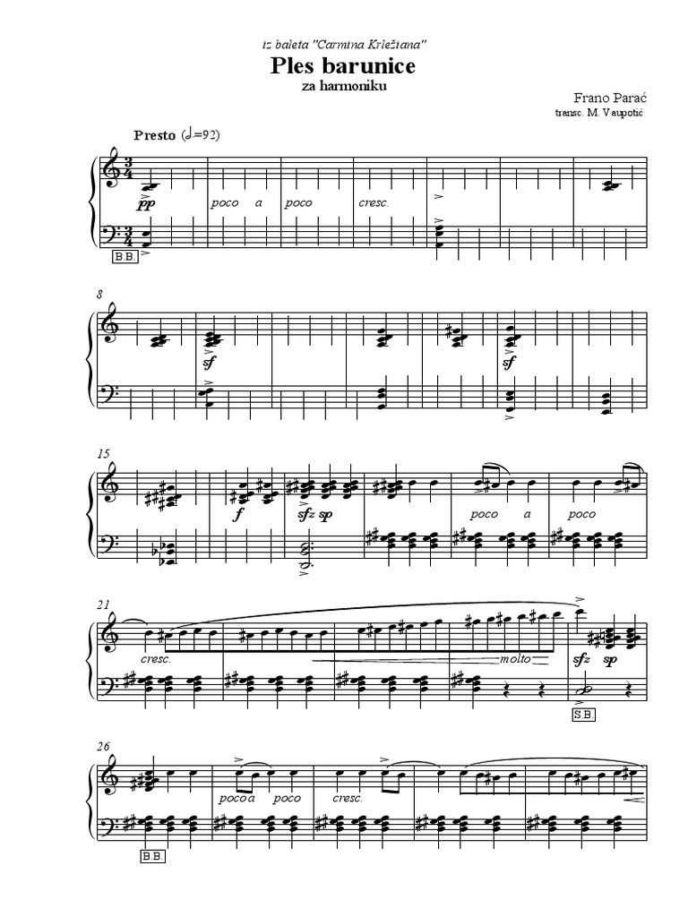 Franko Parać - Ples Barunice | PDF