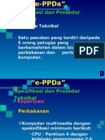 spesifikasi dan prosedur teknikal e-ppda