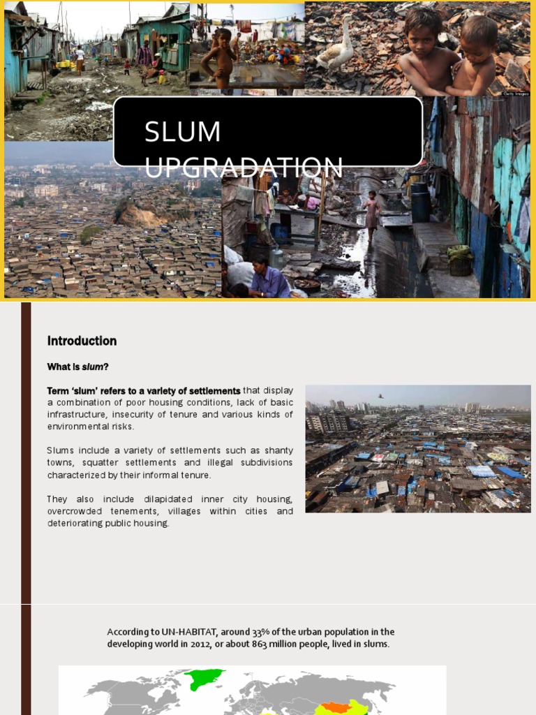 Slumupgradation 190515163807 | PDF | Slum | Poverty