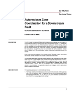 Autorecloser Zone Coordination For A Downstream Fault