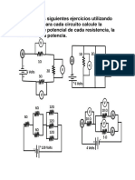 Potencia Eléctrica Ejecicios para Resolver PDF