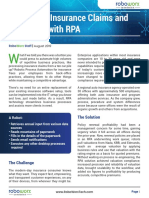Streamline Insurance Claims and Processes With RPA: The Solution