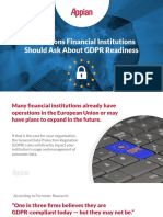5 Questions Financial Institutions Should Ask About GDPR Readiness Presentation PDF