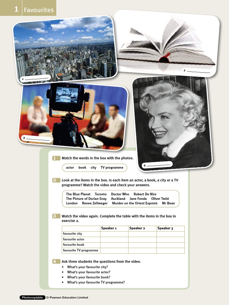 Longman New Total English Starter Video Bank PDF PDF Musical