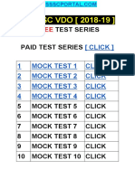 Free Test Series PDF