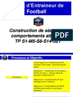 BEF TP Construction de séance - Comportements attendus   S1-M5- S8 S14 S21