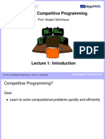ICS 491: Competitive Programming: Prof. Nodari Sitchinava