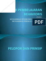 Teori Pembelajaran Behavioris2