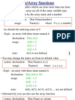 Arrays : A (0) 5 A (1) 3 A (2) 6 Dim A