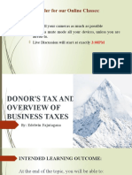 Module 3 Donor's Tax and Business Tax (Part 2)