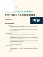 National Core Standards: Conceptual Understanding