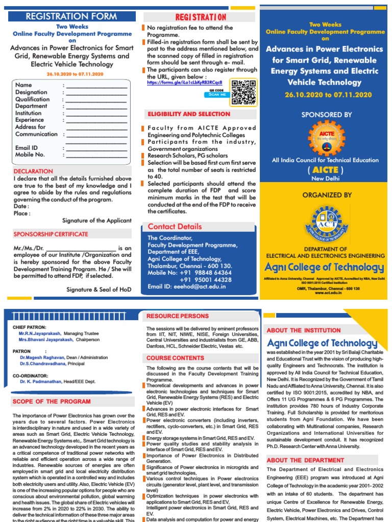 Faculty Development Program on Power Electronics | PDF | Power ...