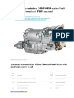 Allison Transmission 30004000 Series Fault Code List - Download PDF Manual