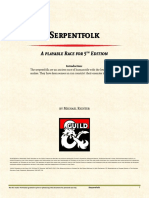 Serpentfolk: A Playable Race For 5 Edition