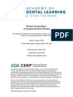 A Comprehensive Review: Dental Composites