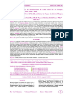 Producción Científica de Instituciones de Salud Nivel III en Scopus. Región La Libertad. Perú, 2010 - 2019.