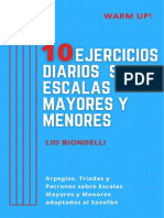 10 Ejercicios Diarios Sobre Escalas Mayores y Menores (Lio Biondelli) PDF