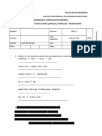 Ejercicios - Reacciones Balances