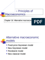 Eco 200 - Comparing Alternative Macroeconomic Models