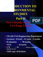 INTRO TO ENVIRONMENTAL STUDIES PART II