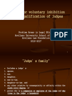17. Grounds for Voluntary Inhibition and Disqualification of Judges