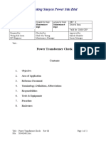 1-GSP-82-3-E-013 - 0-Power Transformer Check