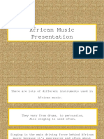 African Music Presentation