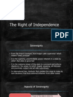 The Right of Independence