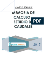 Memoria de Calculo de Caudales