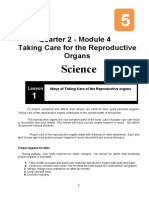 Science: Quarter 2 - Module 4 Taking Care For The Reproductive Organs