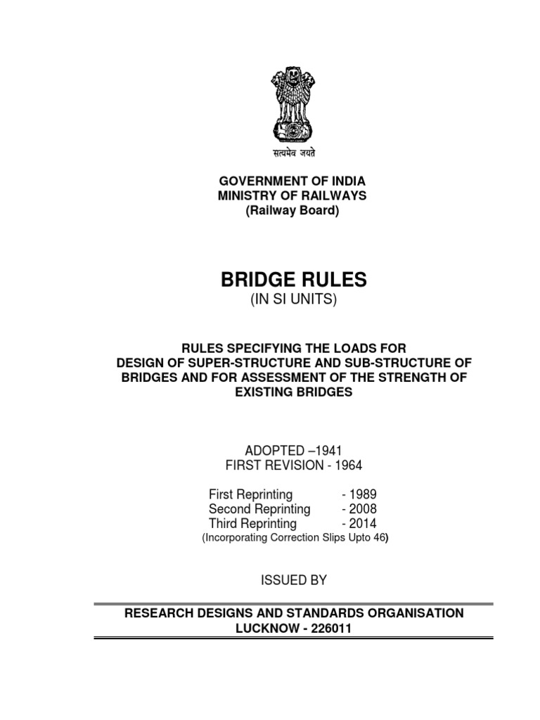 IRS Bridge Rules for Load Design | PDF | Bridge | Track (Rail Transport)