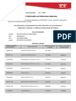 Reporte laboral con historia desde 2005