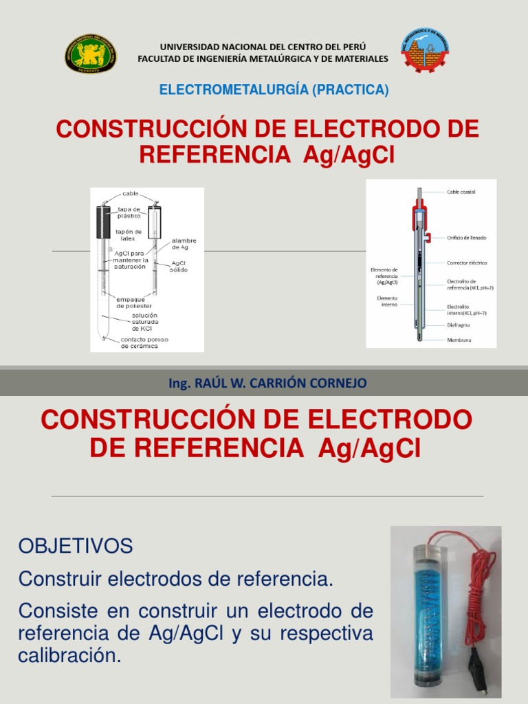 ELECTRODO DE REFERENCIA (Ag-AgCl) | PDF | Electrodo | Mercurio (Elemento)