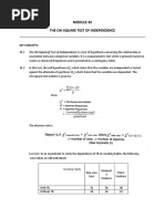 The Chi-Square Test of Independence: Key Concepts