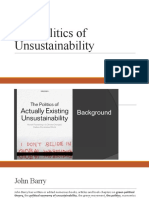 The Politics of Unsustainability