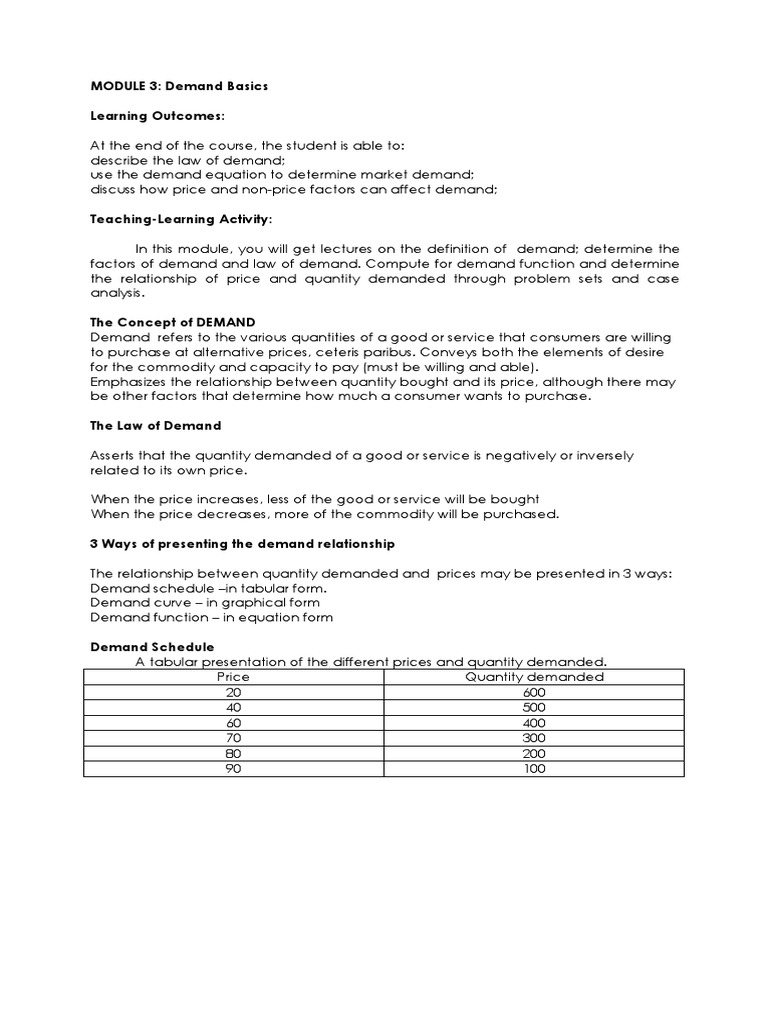 Understanding Demand Basics and Factors | PDF | Demand Curve | Demand
