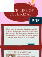 The Love Life of Jose Rizal