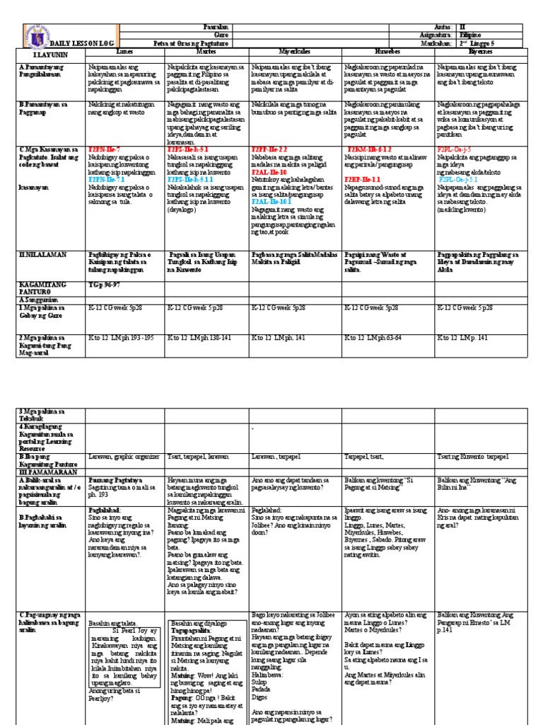 Fil 2 Q2 WK 5 | PDF